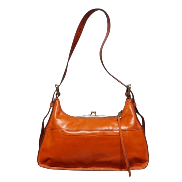 Hobo Leather Kisslock Zip Shoulder Bag Very Gently Loved - Picture 10 of 13